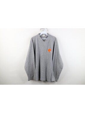 Vtg Y2K 2000 NFL Mens Large Distressed Cleveland Browns Football Fleece Sweater